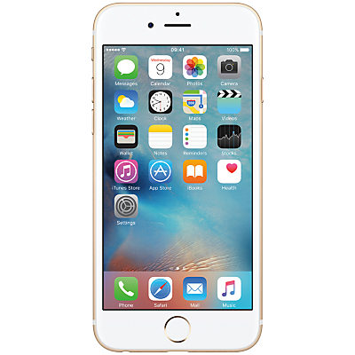 Apple iPhone 6s, iOS, 4.7, 4G LTE, SIM Free, 32GB Gold